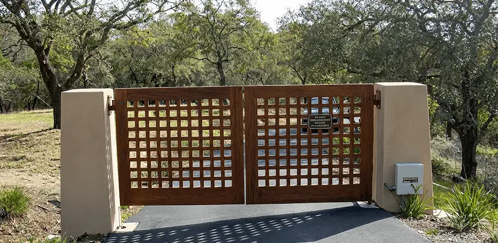 Driveway gate installation for a residential property in Lincoln, NE