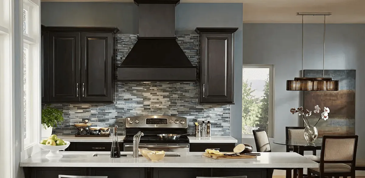 Kitchen cabinet painting and refinishing in a modern kitchen in Lincoln, NE